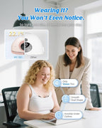 Hands Free Breast Pump MY-381, Wearable Breastfeeding Pump, Rechargeable Electric Pump with Voice Prompts, 4 Modes & 12 Suction Levels – Portable, BPA-Free, Double Pack (Pink)