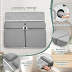 IFNOW Baby Bath Kneeler and Elbow Rest Pad Set - 26'' Extra Long and 2.4'' Thick, Quick Dry Kneeling Pad for Bathing Baby with Knee & Arm Support, Foldable Non-Slip Bathtub Mat with Toys Organizer