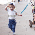 Accmor Reflective Toddler Belt Leash, 2 in1 Anti Lost Wrist Link for Baby, kid Anti Lost Waist Band Child Leash with Lock for Boys Girls, Child Walking Harness Wristband Rope Tether for Outdoor Travel