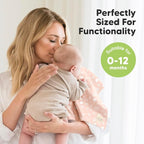 Organic Burp Cloths Baby Boy, Girl - 6-Pack Large Cotton Burping Cloths for Babies, Spit Up Rags, Super Absorbent, Ultra Soft Newborn Rag, Gender Neutral, Machine Washable, Durable (Fleur)