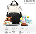 Hap Tim Baby Diaper Bag for Boys Girls, Large Backpack Diaper Bags with Double Compartments, Baby Registry Search Shower Gifts Stuff Newborn Must Haves（7340-BH）