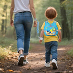 Accmor Toddler Harness Leash + Reflective Anti Lost Wrist Link, Cute Car Kids Harness with Leash, Collapsible Hand Strap Child Walking Restraint Belt Tether Hold Baby Boys Close for Outdoor Travel