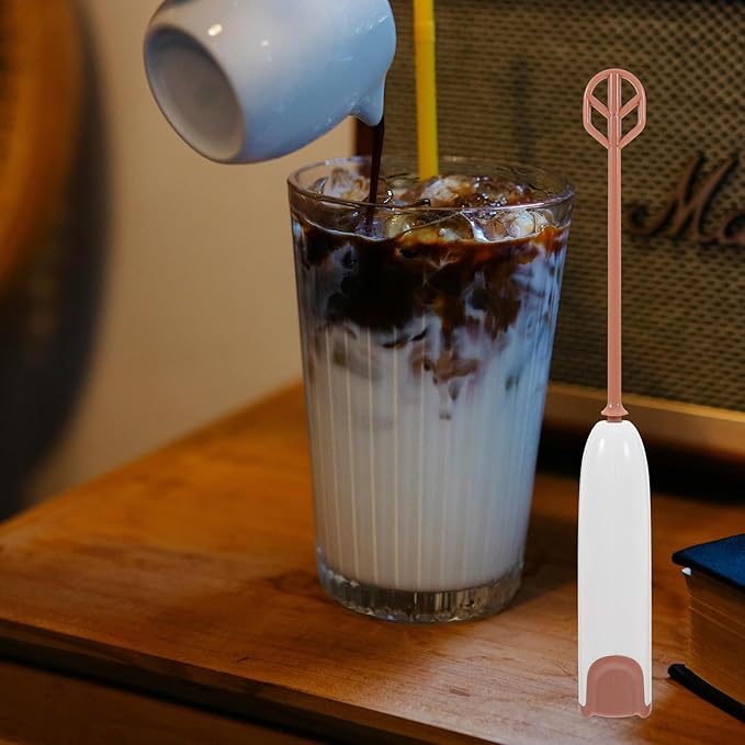 Electric Baby Formula Mixer Handheld Drink Mixer Infant Milk Powder Kitchen Small White