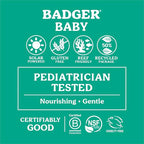 Badger Mineral Baby Sunscreen Cream SPF 40, 98% Organic Toddler Sunscreen with Zinc Oxide, Broad Spectrum, Reef Safe, Water Resistant, Pediatrician Tested Baby Sunblock for Sensitive Skin, 2.9 fl oz