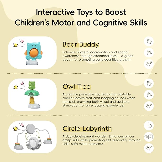 15 in 1 Convertiable High Chair for Babies and Toddlers, 2 in 1 Highchair & Activity Center w/Toys, Booster Seat, Toddler Chair w/5-Point Harness & Removable Tray & 2-Layer Cusion (Black)