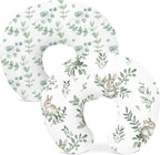 Nursing Pillow Covers 2 Pack, Breastfeeding Pillow Slipcovers Soft and Stretchy, Nursing Covers for Baby Girls Boys Newborn