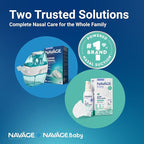 Navage Starter Kit with 30 SaltPods and Baby Mist Bundle – Natural Nasal Irrigation for Adults and Continuous Saline Mist for Baby Congestion Relief