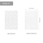 Ely’s & Co. Crib Sheets, Baby Boy/Girl Fitted Crib Mattress Sheet Set, 2 Pack, 100% Jersey Knit Cotton, Infant and Toddler Nursery Bedding, Grey Dottie Print, 28” x 52”