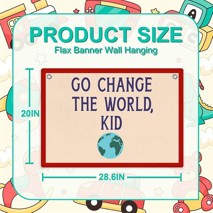 Playroom Wall Decor, Playroom Sign Banner Wall Hanging, Playroom Essentials Banner Flag, Wall Flag Nursery Bedroom Toddler Room Decor for Boys Girls, Classroom Decorations, Banner for Room