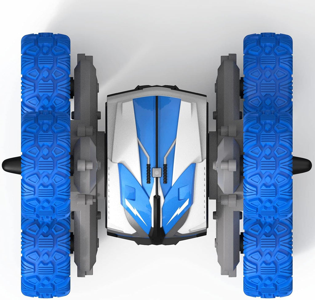 Threeking Waterproof RC Stunt Car Remote Control Cars Double-Sided Driving 360 Degree Flips Rotating Indoor Outdoor Toys Gifts Presents for 6 7 8 9 10 11 12 Year Old Kids Boys Girls