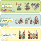 3D Magnetic Tiles, STEM Learning and Encourage Imaginative Play Magnetic Blocks, Preschool Puzzle Toys with Dinosaur, Gift for Boys and Girls 3 4 5 6 7 8 Years+