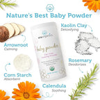 Era Organics Baby Powder & Healing Ointment & Diaper Cream – Gentle, Soothing Relief for Newborns, Infants & Toddlers – Eczema, Rashes, Cradle Cap & Chafing Protection