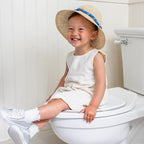 Premium Travel Potty Seat – Compact, Non-Slip, Made in USA Seat, No-Pinch Locking Hinges, Easy to Clean, Includes Machine-Washable Carry Bag