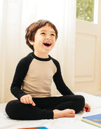 VAENAIT 6M-12Y Toddler Toddler Kids Toddler Girls Boys Soft Comfy Modal Tencel Solid Raglan Sleepwear Pajamas Pjs 2pcs Set