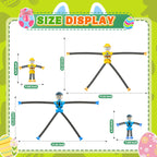 Easter Basket Stuffer Gift for Toddlers Kids Robot Sensory Travel Toys 4Pcs for Boy Year Old Ages 3 4 5 6 7 8 9, Airplane Travel Activities Suction Autistic Valentine Pop Tube Autism Fidget Toys