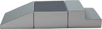 Factory Direct Partners 11618-GYLG SoftScape Toddler Playtime Climber, Indoor Active Play Structure (3-Piece Set) - Gray/Light Gray