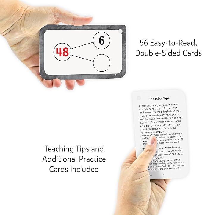 Teacher Created Resources Number Bonds Flash Cards - Multiplication & Division (EP62055) 3-1/8" x 5-1/8"