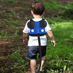 Accmor Toddler Harness Leash, Cute Kids Leash + Anti Lost Wrist Link, Adorable Baby Leash Child Walking Harness Wristband Assistant Strap Mini Belt Protector for Boys to Outdoor Travel (Blue)