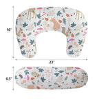 Little Grape Land Nursing Pillow, Breast Feeding Pillows for Mom, Forest Friends Soft Cover with Breathable Filling, Feeding Support Pillow for 0-12 Months, Multifunctional Support Cushion for Travel