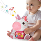 iPlay, iLearn Baby Unicorn Musical Toys, Newborn Girls Gift, Soft Unicorn Plush Stuffed Animal, Infant Light Music Time, 1st Birthday Shower Gift Stuffers for 0 1 2 3 6 9 12 18 Month 1-3 Yrs Toddlers