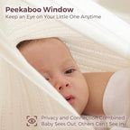 Momcozy Ultra-Light Nursing Cover for Breastfeeding, Soft Breathable Tencel™ Lyocell Fabric, Multi-Use Feeding Shawl, Newborn Essentials Must Haves(White)