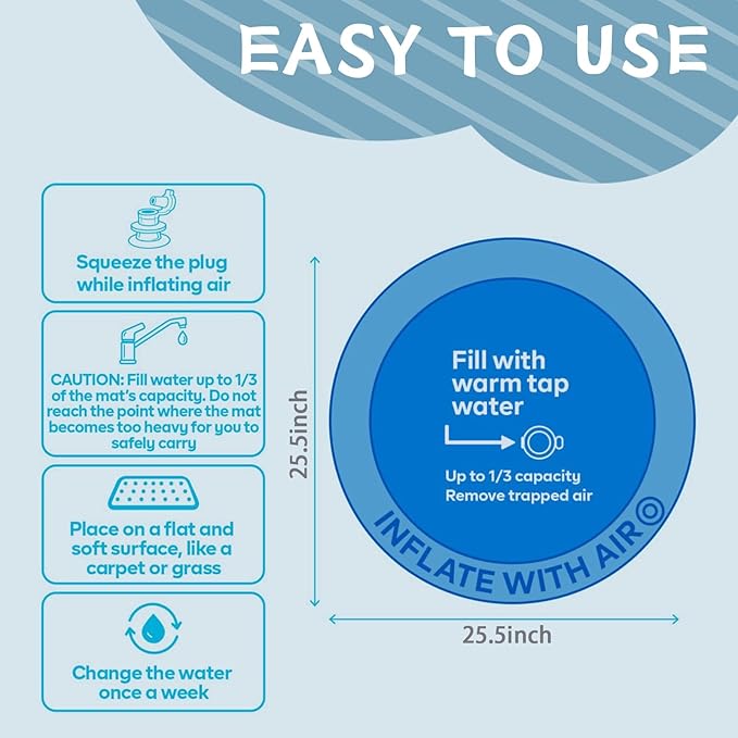 G TALECO Gear Baby Jumper with Stand,Baby Bouncer,Easy Set-Up,Baby Exerciser for Active Babies,Suitable for Indoor and Outdoor, Black (Water Mat Include)