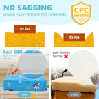 Booster Seat for Kitchen Chair with Adjustable Straps, Toddler Booster Seats for Dining Table Portable for Travel Camping Eating, Booster Cushion for Table for Baby Child Infant Kid Boy Girl