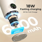 Portable Bottle Warmer for Travel,12 oz Baby Bottle Warmer,Built-in Mixer,Fast & Even Heating Formula to Keep Nutrient,Defrost,Leakproof,Accurate Temp Control,Keep Warm for a Long Time,Gift