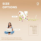 CRYPTONITE Personalized Name Flower Wall Decor | Custom Decal for Baby Nursery | Girl Bedroom Decor | Baby Girl Room (B. Flowers)