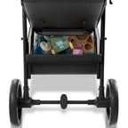 Mompush Nova Baby Stroller for Toddler, Infant & Newborn | Spacious Seat & Lie-Flat Mode | Compact One-Hand Fold, UPF 50+ Canopy & All-Wheel Suspension | Includes Rain Cover & Cup Holder, Grey