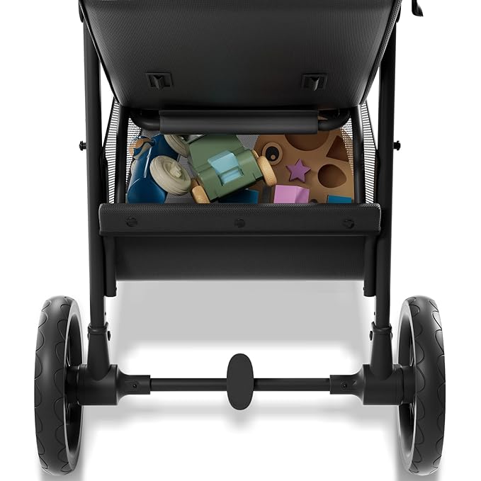 Mompush Nova Baby Stroller for Toddler, Infant & Newborn | Spacious Seat & Lie-Flat Mode | Compact One-Hand Fold, UPF 50+ Canopy & All-Wheel Suspension | Includes Rain Cover & Cup Holder, Green