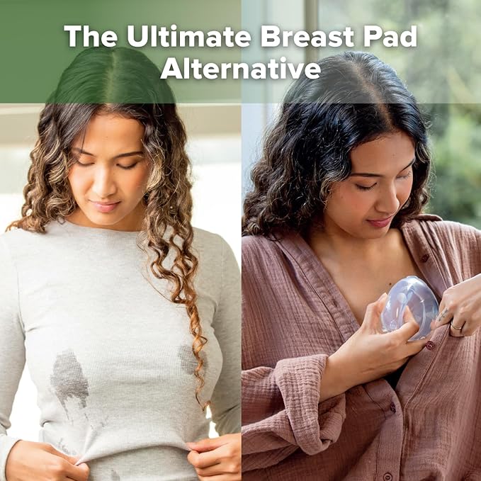 haakaa Ladybug Milk Collector Breast Milk Saver Breast Shell for Breastfeeding, Collect Breastmilk Leaks, Skin-Friendly and Easy to Wear (1.4oz/40ml,1PC)