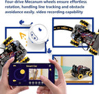 Robot Kit with 3MP Camera, Robotics Kit for Kids Ages 8–12 12-16 Compatible with Arduino & Scratch, App & Remote Control, STEM Toys Coding Robot Kit, Gift for Kids, Teens and Adults