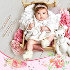 Tinlade 60 Pcs Bloom Floral Baby Shower Golf Pencils with Erasers Small Kids Sharpened Mini Pencils for School in Bloom Baby Shower Supplies