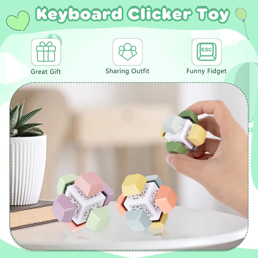 Keyboard Fidget Toy for Adults Keyboard Clicker Fidget Stress Relief Sensory Toy