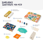 Sculpd Kids Painting Kit, Paint Craft Set for Kids Age 7+, Includes 5 Colour Paint Set, Paintbrushes, Magnetic Picture Frame, 2 Canvases, Paint Palette, Additional Art Supplies and Free Guidebook