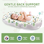Baby Lounger- Baby Nest for 0-24 Months, Ultra Soft Organic Cotton Breathable & Portable Baby Lounger, Baby Lounger Pillow for Newborn