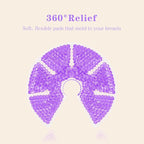 Hot/Cold Breast Gel Bead Ice Packs Breast Cooling/Heat Pads Relief for Breastfeeding, Nursing Pain, Mastitis, Engorgement, Swelling, Plugged Ducts | Boost Milk Let-Down & Production,2 Pack (Purple)