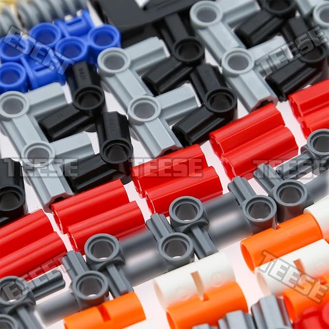 450pcs Gear-Chainlink-Connectors-Bush-Bricks-Set, Compatible with Technic-Parts, for STEM-MOC-EV3-Project-Bulk-Blocks(Random Color)