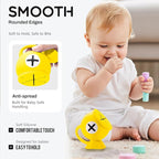 Li&Zhao Toddler Snack Cups - Baby Snack Containers Silicone Snack Cups for Toddlers Spill Proof Baby Food Catcher for Toddlers and Babies(Yellow)