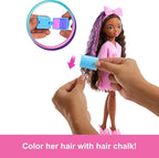 Barbie Dream GET Ready Brooklyn” Fashion Doll with Stylized Hair, Including Surprise Hair Accessories & 15+ Looks