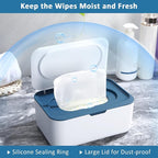 3 Pieces Baby Wipes Dispenser Baby Wipe Holder Container Case with Sealing Design Refillable Box Keeps Wipes Fresh Easy Open and Close for Bathroom Nursery