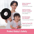 Baby Proofing Corners and Edges Protector Guards (16.5FT Edge +8 Corners), Soft Rubber Foam Edge Protector with Removable Double Sided Tapes, Furniture Table Bumper Guard for Baby Safety-Black