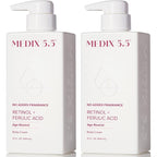 MEDIX Fragrance Free Retinol Body Lotion Crepey Skin Care Treatment | Anti Aging Body Lotion & Face Moisturizer | Firming Retinol Cream For Face Targets Loose Crepe Skin, Wrinkles, & Fine Lines, 2PC
