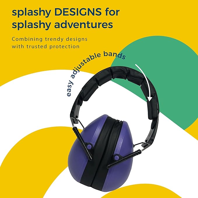 BANZ Kidz Earmuffs 2 Years & Older - Loud Noise Cancelling Kids Headphones & Toddler Ear Muffs, Size Adjustable