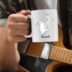 Polar Ceramic Coffee Mug 11 15 Oz, Personalized Polar Lover Coffee Cup Gift For Family Best Friends Sister Brother, Custom Polars Accent Mug Cup With Name, Polars Bear White Mugs Gift For Birthday