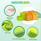 UMOMO 6 PCS Foam Climbing Blocks for Toddlers, Dice & Rock-Paper-Scissors Game Modes, Colorful Modular Play Set for Kids - Safe Indoor Activity Toy for Preschool Playroom (Orange-Yellow)