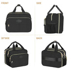 PIIOSER Insulated Baby Bottle Bag with Ice Pack, Breastmilk Cooler Compatible with Wearable Breast Pumps & Accessories - Breastfeeding On The Go Travel for Nursing & Working Moms, Black