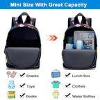 Accmor Toddler Backpack Leash with Anti Lost Wrist Link, Cute Mini Child Walking Harnesses Keep Kids Close Back Pack Rope Tether Rein for Baby Boys (Black/Dino)