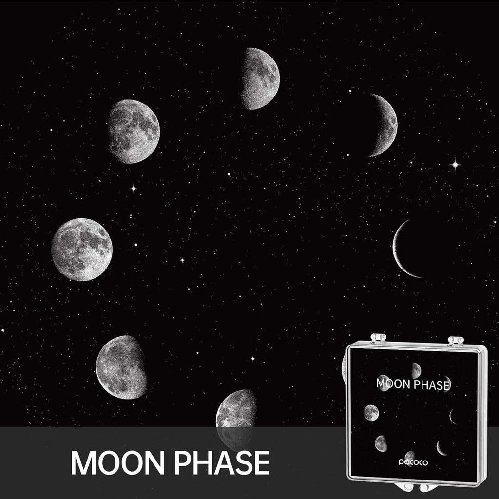 POCOCO Moon and Stars Series Galaxy Star Projector Night Light Discs: Realistic Galaxy Patterns, 5K Ultra HD, 96% Light Transmission, High Brightness - 6-Piece Pack (Projector Not Included)